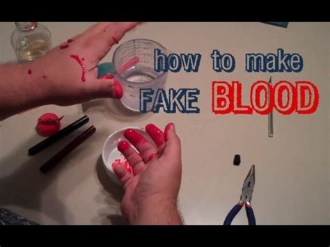 best fake blood to stain clothes|how to make washable blood.